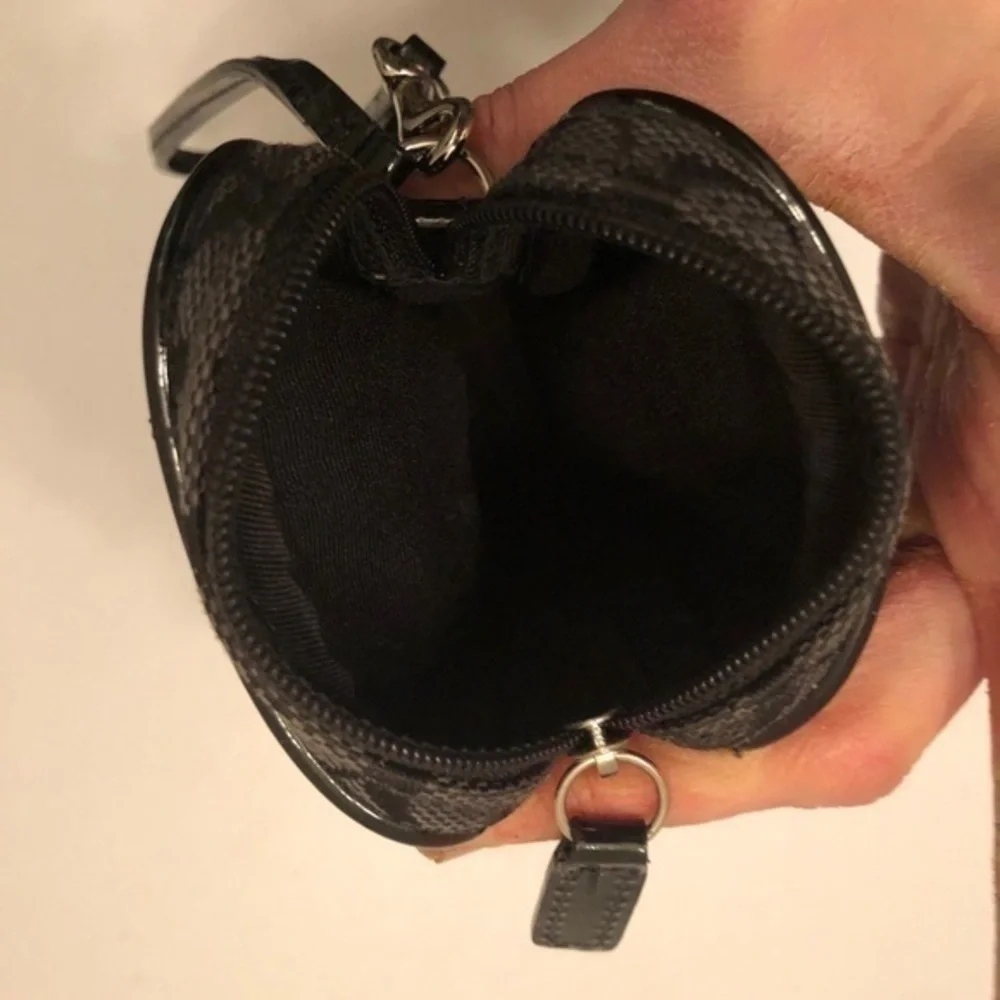 Coach black signature vintage y2k mini bag wristlet